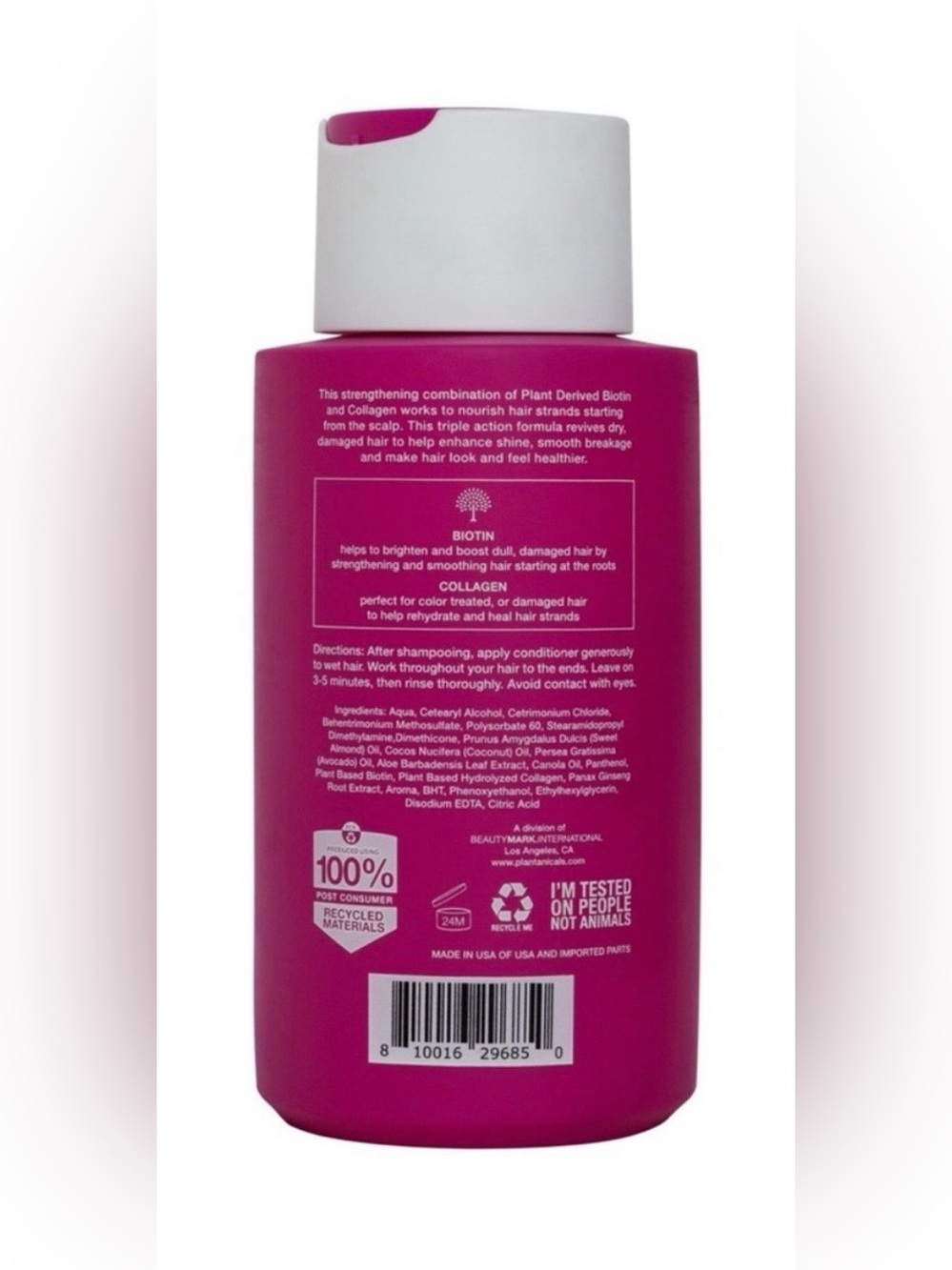 Plantanicals Triple Action Conditioner Plant-Derived Biotin + Collagen - Picture 2 of 2